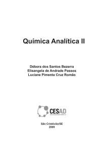 analitica - quimica analitica II aula 1
