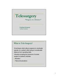 Bio- Medical Engineering- Tele-Surgery