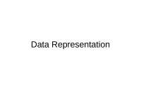 Computer Architecture and Organization - Data representation - Saritha ...