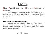 Physics - Laser - Prof. Bhandri