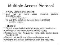 Mobile Computing - Bluetooth - Multiple Access Protocol