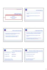 Business and society - Ethical theory, 3
