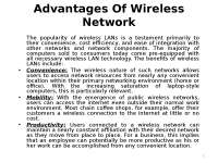 Mobile Computing - Advantages Of Wireless Network