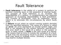 Mobile Computing - The Mobile Agent Fault Tolerance