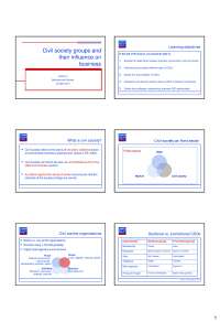 Business and society - Civil society groups and their influence, 2