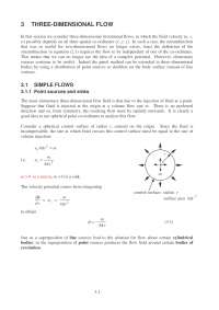Three Dimensional Flow, Lecture Notes- Physics | Study notes Physics ...