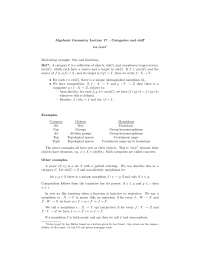 Algebraic Geometry Lecture 17: Categories, Functors, and Natural Transformations