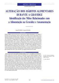 Alterações dos Hábitos Alimentares durante a Gravidez