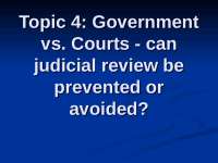 Limits of Government Power: Judicial Review & Court Jurisdiction