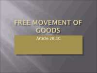 Free Movement of Goods - Notes - ARTICLE234 DOC (1) - EU Equality Law