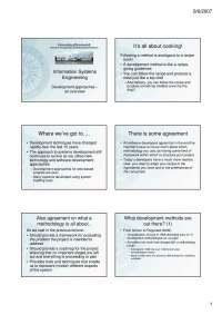 Development Approaches in Information Systems Engineering: Methodologies and Significance