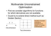 Multivariate Unconstrained Optimization: Polytope Algorithm