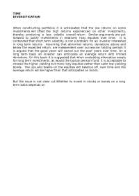 Long-Term Investment: Equities vs. Bonds - Understanding Risk and Expected Returns