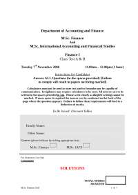 Financial Analysis: Determining Internal Rates of Return and Net Present Values