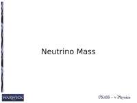 Neutrino Physics, Lecture Notes- Physics -4