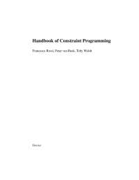 Constarint Programming, Hand Book- Computer Science 1 - Docsity
