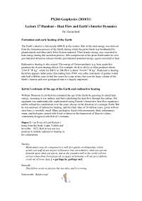 Geophysics, Lecture Notes- Physics - 18