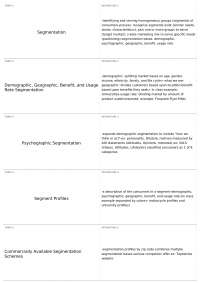 Chapter 8 Notecards | MARK 3000 - Principles of Marketing - Docsity