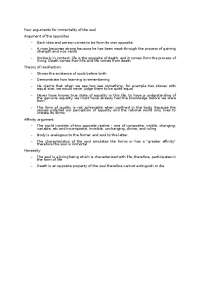 Arguments for Soul Immortality: Opposites, Recollection, Affinity, Necessity - Prof. Ian N