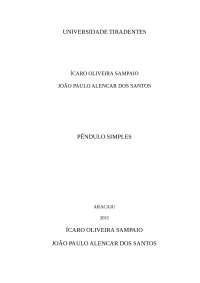relatório de pêndulo simples