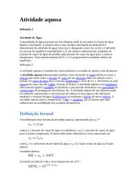 Atividade aquosa