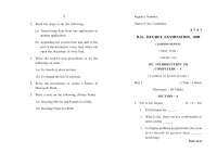 Test Paper - Introduction to Computers - I - Annamalai University Bachelor of Science Fashion Design First Year 2008