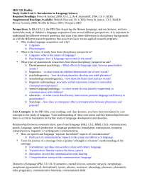 Introduction to Language Science - Study Guide with Answers | SHS 120