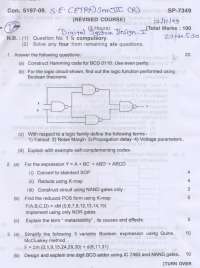 Digital Logic Design: Exam Questions and Solutions