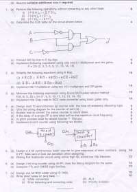 Test Paper - Digital Logic Design and Application - Computer Engineering - 3rd Semester