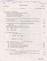 Test Paper - Digital Logic Design and Application - Mumbai University - Computer Engineering - 3rd Semester - 2006