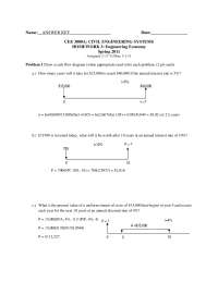 Engineering Economy - Homework 3 with Answer Key | CEE 3000 | Study ...