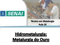 [Hidrometalurgia] Aula 18 - Metalurgia do Ouro