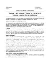 Practice Midterm Examination - Programming Methodology- 24/10/2007