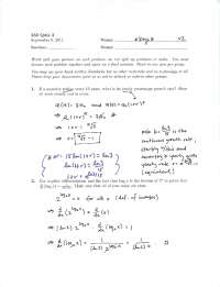 Calculus with Functions - Solved 2 Questions - Quiz 2 | MATH 232 - Docsity