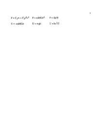 Classical Mechanics - exam 2 - Physics - Docsity