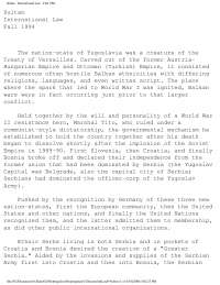 International Law and the Dissolution of Yugoslavia: The Case of North Serbia