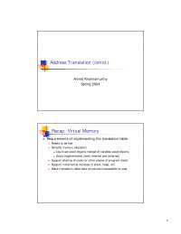 Address Translation 1, Lecture Slide - Computer Science