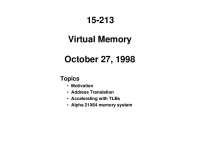 Virtual Memory, Lecture Slide - Computer Science