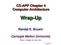 Computer Architecture Wrap-Up, Lecture Slide - Computer Science