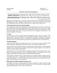 Practice Final Examination - Section Handout - Programming Methodology- 46