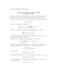 Complex Analysis 18, Exercises - Mathematics