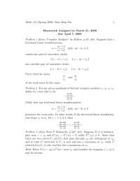 Complex Analysis 1, Exercises - Mathematics