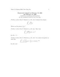 Complex Analysis 12, Exercises - Mathematics