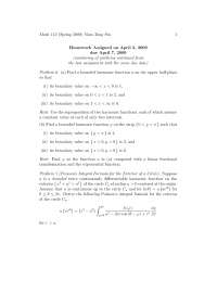 Complex Analysis 2, Exercises - Mathematics