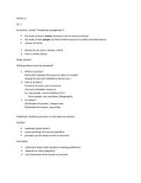 Introduction to Microeconomics - Study Guide | EC 201 - Docsity
