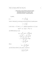 Poisson Integral Formula, Lecture Notes - Mathematics