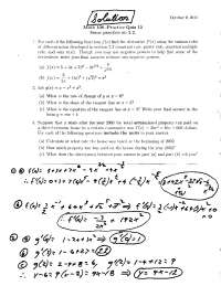 Introductory Calculus with Business Applications - Solved Quiz 15 ...
