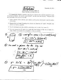 Solution of Quiz 11 - Introductory Calculus with Business Applications ...