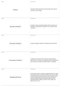 Exam 3: Chapter 10 | MKT 300 - Introduction to Marketing