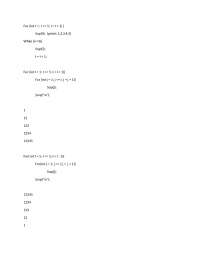 Notes on Loops - Object Oriented Programming II | CMSC 131 - Docsity